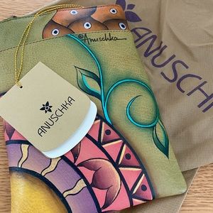 Anuschka Handpainted Leather Crossbody Bag